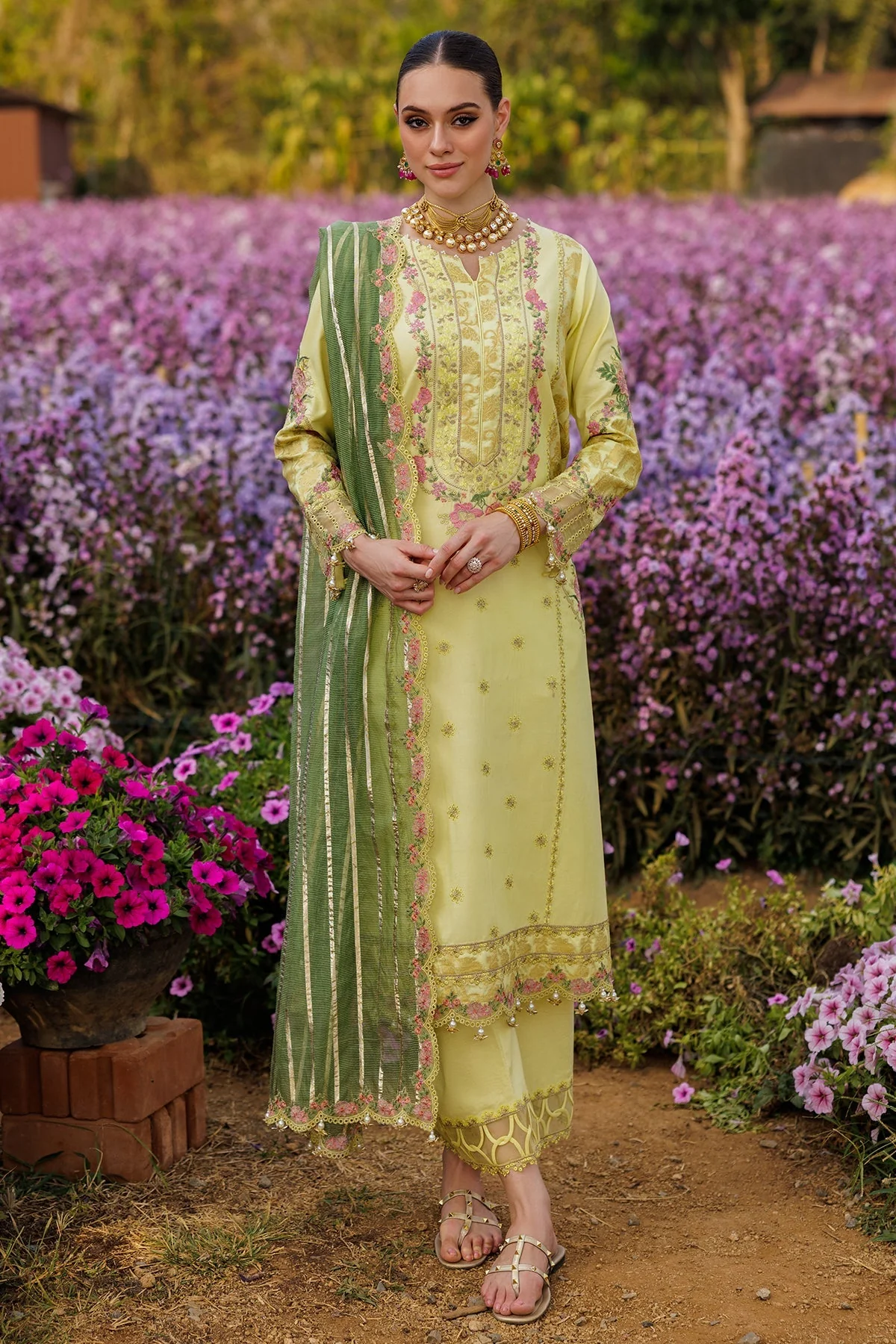 3-PC Embroidered Lawn Collection Suit CZ5-06