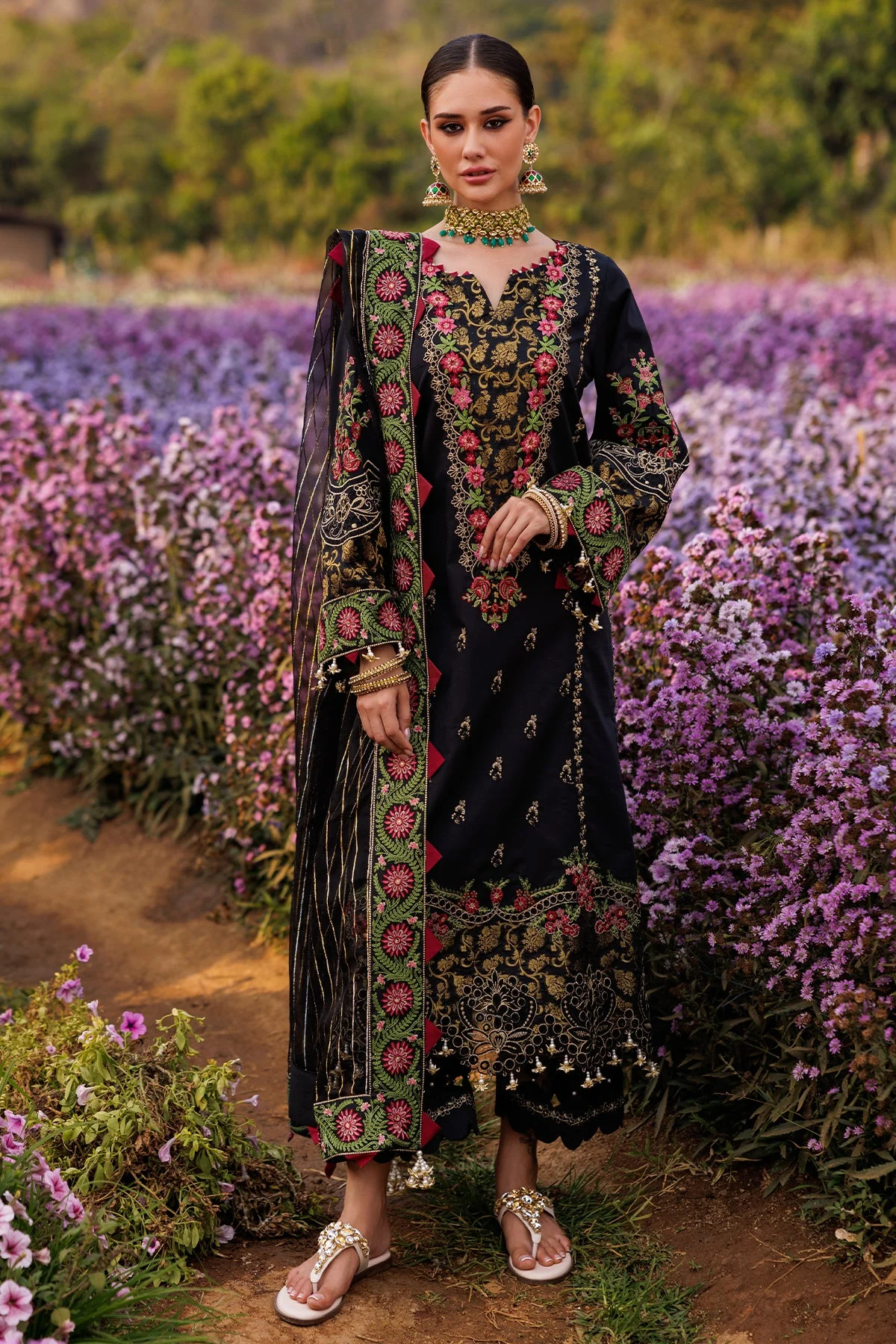 3-PC Unstitched Embroidered Lawn Collection CZ5-03
